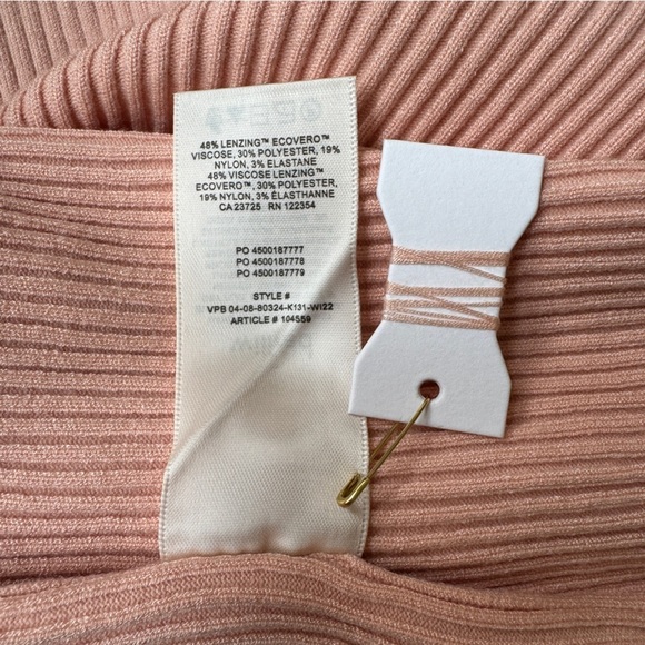 WILFRED • Cutout Knit Mini Dress in Coral Blush - Picture 10 of 12